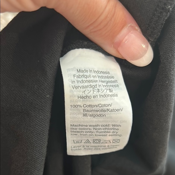 Madewell Black Short Sleeve Crew Neck Mini Dress - Picture 9 of 9